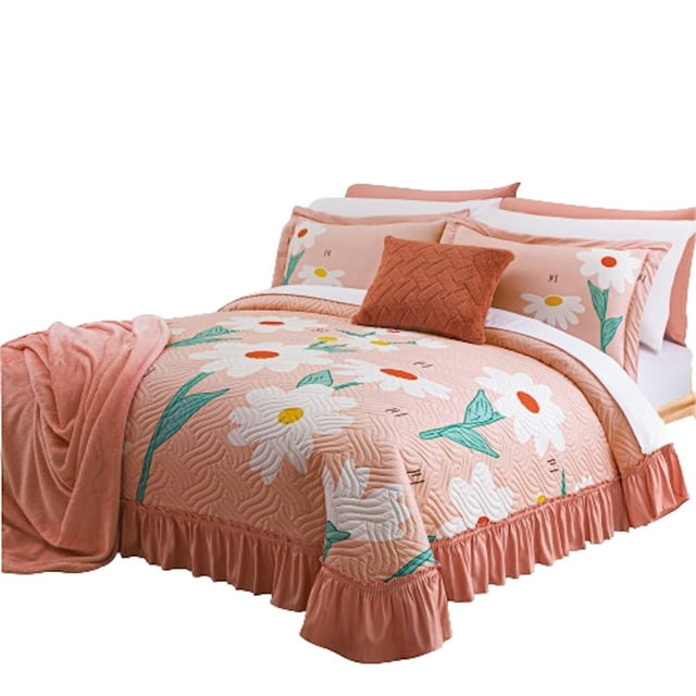 Colcha Con Fundas Sofy Microfibra Matrimonial Concord
