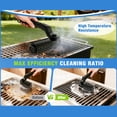 thumbnail image 6 of Electric Grill Brush,Cordless Electric Rotary Grill Brush,3-Speed Rechargeable Cleaner with 180° Adjustable Head,Stainless Steel Scrubber for BBQ Grates, Griddles & Smokers,Black, 6 of 8