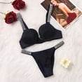 thumbnail image 1 of Victoria's Secret Set Sujetador Ajustable Rhinestones Lentejuelas Lencería Sexy Transpirable Push-Up Mujer Impresión Carta Gao Jiahui unisex, 1 of 2