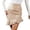 Beige, variant on Women's Pure Colored Short Skirt Skirt Tight Leather Skirt Slit Miniskirt Summer Tennis Skirt