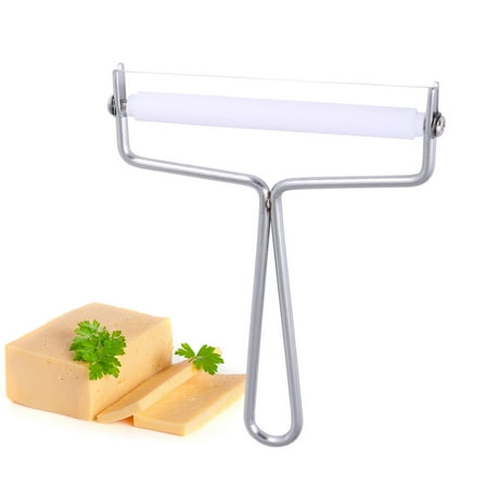 2Pcs Stainless Steel Cheese Slicer Cream Cutter Butter Scraper Multi Purpose Kitchen Tools for Kitchen Bakery (Wire Handle, Silver)