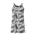 thumbnail image 4 of Teissuly Women's Round Neck Sleeveless Gradient Tie Dyed Beach Dress, 4 of 5