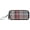 Blue Checkered Pattern, variant on Iauyy Durable Pencil Bag with Three Compartments – Large Capacity Organizer for School Office Travel, Atmosphere Of Autumn Leaves