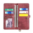 thumbnail image 3 of Wallet Case Compatible with  13 Mini  2 in 1 Wallet Protective Flip Cover with Detachable Magnetic Wallet  PU Leather Wallet with Lanyard  12 Card Slots, 3 of 12