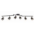 thumbnail image 1 of CRAFTRONOS 6 Light Foldable Track Lighting Kit, Matt Black Brass Finish Adjustable with Moden Flush Mount Ceiling Spotlight for Kitchen,Dining,Living, 1 of 7