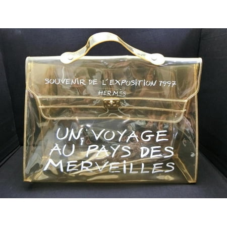 Hermès Kelly Translucent Souvenir 231153 Clear Vinyl Satchel