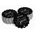 thumbnail image 2 of Inkdotpot Let Love Sparkle Wedding Bottle Tag Real Silver Foil Favor Hang Tags Pack Of 100, 2 of 6