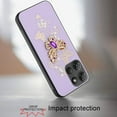 thumbnail image 3 of XPM for Motorola Edge 2025 Phone Case, Diamonds 3D Butterfly Bling Sparkly Glitter Ornaments Engraving Hybrid Metal Fashion Cover for Motorola Edge (2025) (Purple Garden Butterflies), 3 of 11