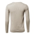 thumbnail image 3 of FashionOutfit Men's Casual Solid Soft Knitted Long Sleeve V-Neck Sweater, 3 of 5
