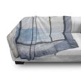 thumbnail image 3 of White Soft Flannel Fleece Throw Blanket, Empty Urban Modern Loft Apartment Home with Ocean Sea Sunny Sky View, Cozy Plush for Indoor and Outdoor Use, 50" x 60", Sky Blue White and Black, by Ambesonne, 3 of 6