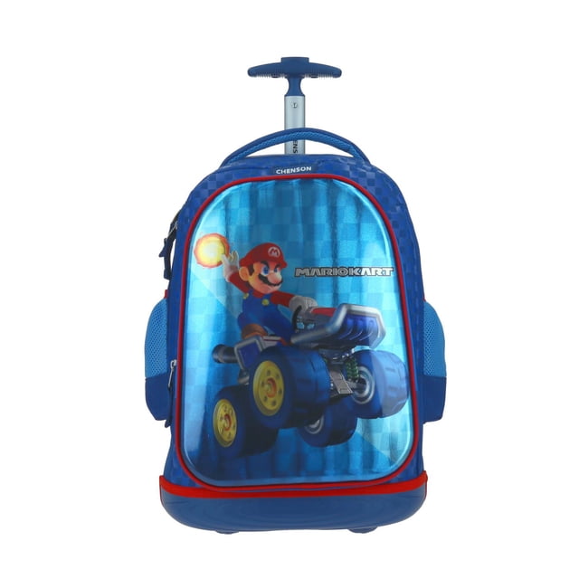 Mochila con Ruedas Grande Azul Chenson Mario Bros Primaria MARKT para niño CHENSON MB65720-9