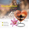 thumbnail image 5 of Silhouette of Love Heart Urns For Adult Human Ashes - Heart Urns Urn For Ashes For Women - Unique Design for Couples - Together Forever Memorial (3inch,1Pcs), 5 of 5