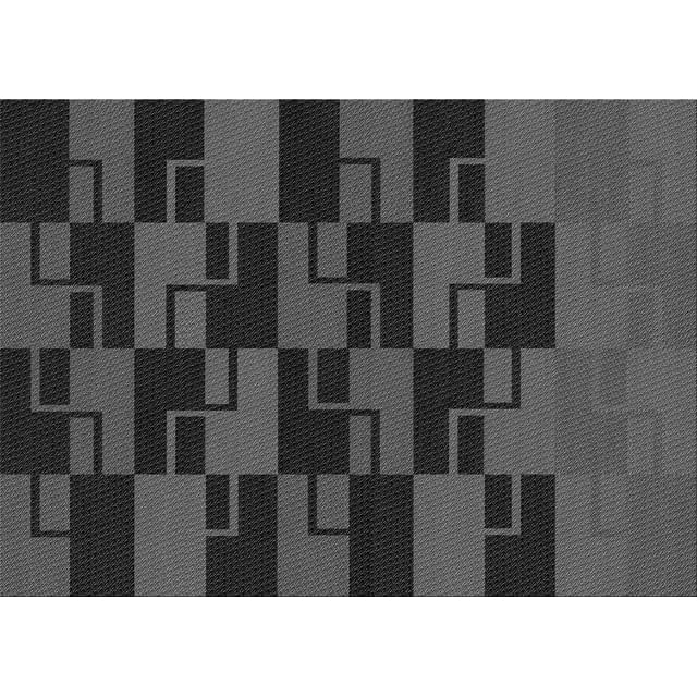 Ahgly Company Machine Washable Indoor Rectangle Transitional Charcoal Black Area Rugs, 4' x 6'