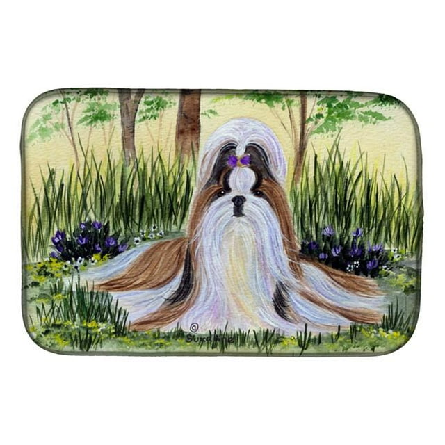 Carolines Treasures SS8112DDM Shih Tzu Tapis de Séchage de Vaisselle