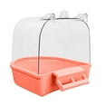 thumbnail image 1 of Covered Bird Bath and Shower Toy Cage Water Dispenser Accessory for Small Pet Birds, 1 of 3