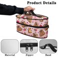 thumbnail image 5 of HELLHERO Capybar Strawberry Pattern Travel Irons Carrying Case with Zipper Travel Iron Organizer, Bag Only, 5 of 6