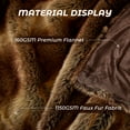 thumbnail image 6 of Cozylore Luxury Faux Fur Throw Blanket for Bed Super Thick Warm Long Fluff Fuzzy Blankets for Bedroom Living Room, 90" x 90", Brown, 6 of 7