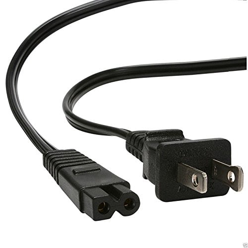 AC Power Flat plus Lead Cord Cable For Figure 8 2 Slot Polarized Cable