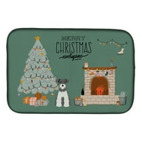 Carolines Treasures Carolines Salt and Pepper Miniature Schnauzer Christmas Everyone dish-drying-mats, 14 x 21, Multicolor