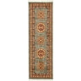 thumbnail image 1 of Unique Loom Tapis Lumineux Géométrique Sahand 2' x 6' 2 Coureur Bleu Clair/rouge, 1 of 1