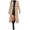 Khaki, variant on Winter Double Elegant Anorak Coat Warm Long Sleeve Overcoat Classic Outerwear For Women Cold Weather Fashion
