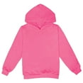 thumbnail image 2 of Garbnen Hoodies for Teen Girls Pink Flannel Hooded Sweatshirts Long Sleeve Fall Winter Sweaters for Teen Girls with Pocket 7-8 Years, 2 of 3