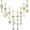 Gold, variant on 8 Pieces 14G Belly Button Rings Steel Long Dangle Navel Ring CZ Body Piercing Jewelry