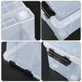 thumbnail image 3 of Minekkyes 22 Quart Stackable Plastic Storage Bins with Lids and Latching Buckles, 4 Pack Tubs Boxes Organizing, Clear, 3 of 6