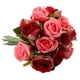 thumbnail image 5 of Ramo de rosas artificiales de 12 cabezas, paquete de flores de simulación, decoración del hogar, adorno de flores falsas para bodas, rosa roja Monstrate HA7941-05B, 5 of 6