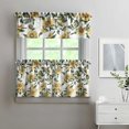 thumbnail image 2 of Farmhouse Wildflower Curtains 24 Inch - 3 Panel Vintage Country Set with Bohemian Floral Print, Rod Pocket Window Treatment, 2 of 6