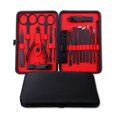 thumbnail image 2 of Set de Manicura, 18 Piezas Cortaúñas Kit de Pedicura Kit de Cuidado de Uñas Kit de Manicura Herramientas Profesionales Regalo para Hombres Mujeres Amigos y Padres (Negro y Rojo), 2 of 5