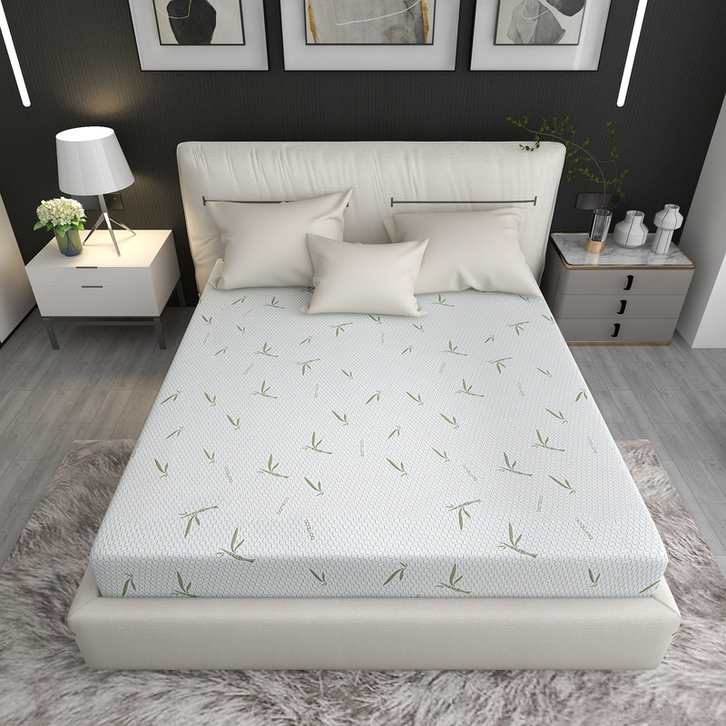 Full Mattress, 6 inch Green Tea Cooling Gel Memory Foam Mattress in a