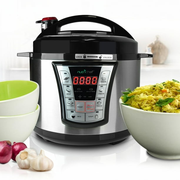 NutriChef PKPRC66.5 - Pressure Cooker / Rice Cooker, Multi-Function ...