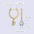 thumbnail image 2 of Diamond Dangle Earring | 2 Carat IGI Certified Pear Shape Lab Grown Diamond | 18K Yellow Gold | Anaisa Dangling Lab Diamond Earrings | Prong Setting | FG-VS1-VS2 Quality | Friendly Diamonds, 2 of 6