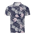thumbnail image 5 of Antqov Mens T Shirts, Fashion Print Short Sleeve Lapel Button Up Pullover Mesh Breathable Tops Loose Workout Shirts, Summer Beach Trendy Comfy Casual Sporty Hawaiian Shirts, S-5XL, 5 of 6
