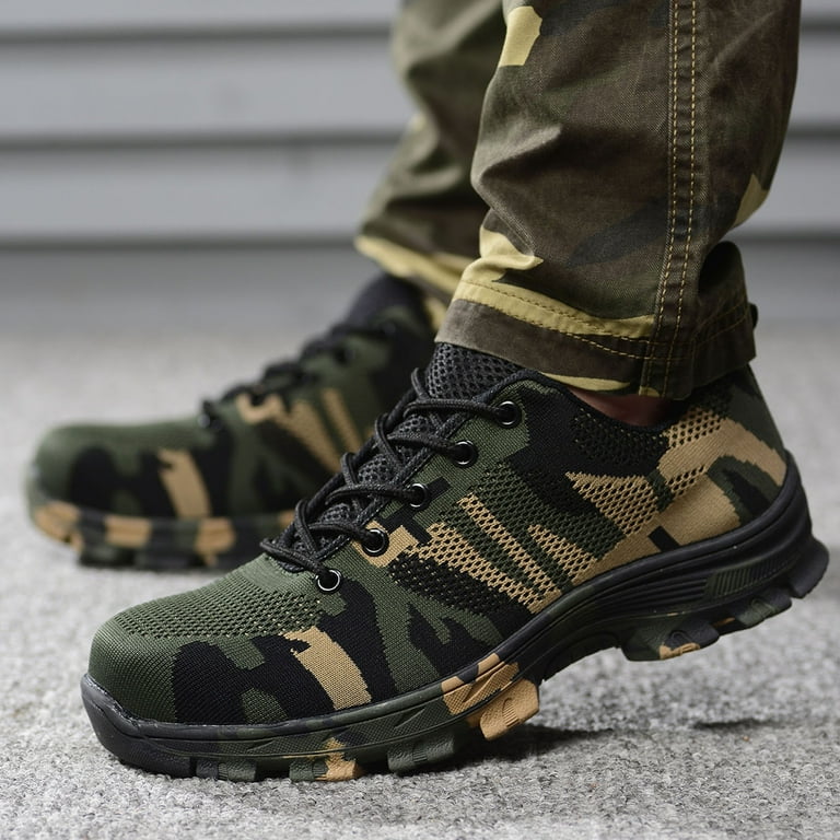 Camo safety shoes best sale