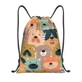 thumbnail image 1 of Fotbe Colorful Dogs Bolsa Mochila con Cordón Estampada, Bolsa de Gimnasio Deportiva, Bolsa Cinch, Bolsa con Cordón para Hombres y Mujeres-Medium, 1 of 6