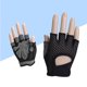 thumbnail image 4 of Mujeres Moda Entrenamiento de fuerza Guantes de medio dedo Guantes protectores de palma Equipamiento deportivo Guantes para levantamiento de pesas Entrenamiento con mancuernas (negro, talla L), 4 of 5