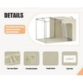 thumbnail image 4 of Cubos de almacenamiento de ropa Furnhome con 3 aberturas y marco de metal, 66 L, 4 of 6