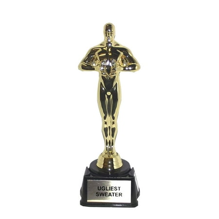 Aahs Engraving Ugliest Sweater Trophy, 10.5 Inches