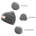 thumbnail image 3 of Kuromi And My Melody Winter Beanie Hats for Men Women, Warm Cozy Knitted Cuffed Skull Cap, 3 of 8