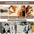 thumbnail image 3 of Mochila Chongker con forma de felpa con forma de gato, color negro, tamaño grande, 3 of 9