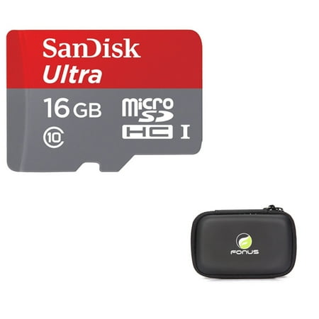 Sandisk Ultra 16GB Micro SDHC MicroSD Memory Card High Speed Class 10 A3W for Samsung Galaxy J3 J5 J7, Note 3 4 Edge, S5 S7 Edge S8 S8+, Tab 4 NOOK 10.1 (SM-T530) 7.0 (SM-T230) E NOOK 9.6