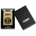thumbnail image 6 of Zippo KISS 50 Years Design Street Brass Pocket Lighter, 6 of 6