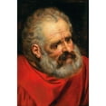 thumbnail image 3 of Frans Floris 11x14 Black Modern Framed Museum Art Print Titled - A Bearded Old Man in a Red Cloak, 3 of 5