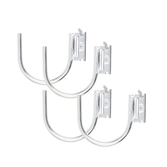 4 Pack 4.5" E-Track J Hook with ETrack Spring Fitting for Box Trucks - Steel Hanging Hook for Your ETrack Rail System - Cargo Tie Down E-Track Accessories for Enclosed Trailer, Vans & Garage