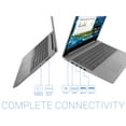 thumbnail image 6 of Lenovo IdeaPad 3 Notebook 15.6" FHD PC Laptop, Intel Core i3, 8GB RAM, 2TB SSD, Windows 10, Silver, IdPa3i310G1-82nH, 6 of 7