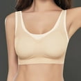 thumbnail image 2 of Ahuyic Womens Bra,Summer Plus Size Bra,Womens Thin Summer Comfortable Back Without Or Steel Rings Bra Ice Silk Plus Size Fixed Cup Lingerie For Womens,Beige,XXXL, 2 of 5