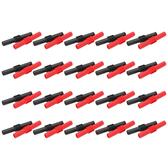 Rdeghly 10Pcs U22 4mm Banana Plug Coupler PVC Extender Adapter For Electrical Testing 42mm,Banana Plug Extender,Banana Jack Coupler