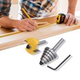 thumbnail image 1 of Rabbet Router Bit, Practical Carbon Steel + Alloy 1/4in Shank Backlash Resistance Milling Cutter Routers Bits  for Wood, 1 of 7
